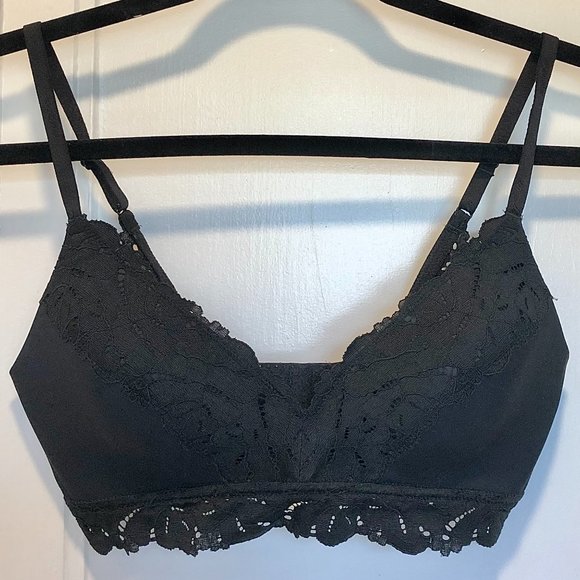 Aerie Black Lace Wireless Bra - Picture 1 of 5